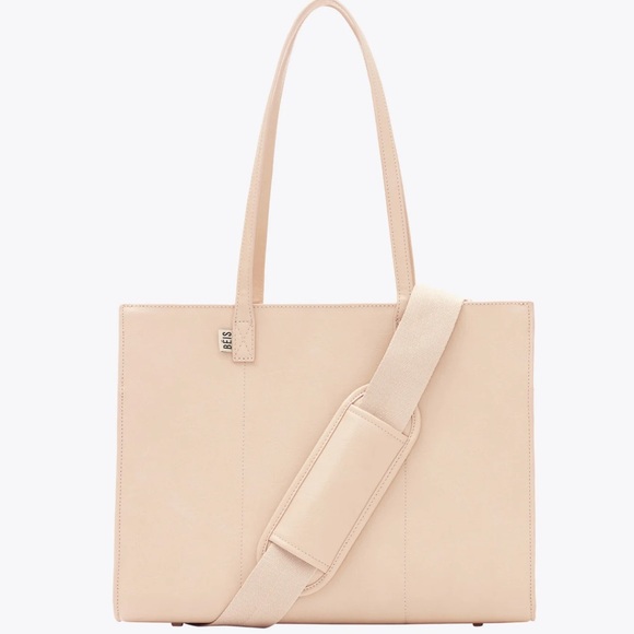 BEIS Handbags - BEIS The Large Work Tote Beige